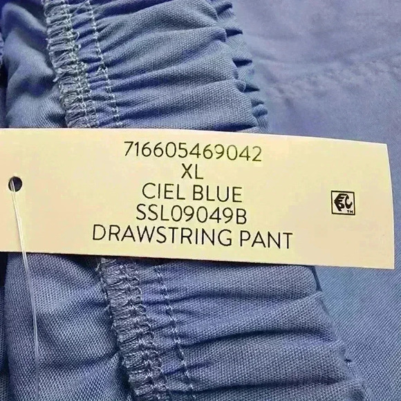 Scrubstar Core Essentials Womens Scrub Pants Drawstring Size XL, 2XL, 3XL Blue - Picture 9 of 13
